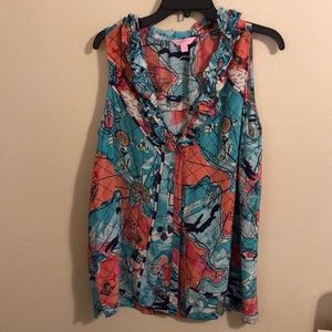 Lilly Pulitzer Button Down-XL NWOT